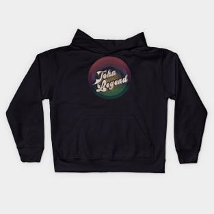 retro vintage circle John Legend Kids Hoodie